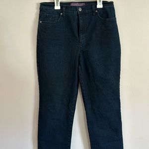 NEVER WORN! Dark straight leg jeans.